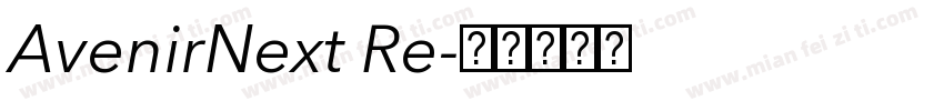 AvenirNext Re字体转换